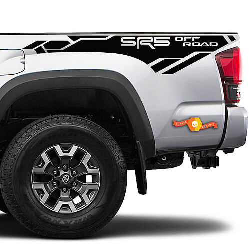SR5 Offroad Seitenstreifen-Aufkleber hinten für Toyota Tacoma 2016-2023