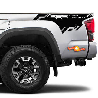 2 New Toyota Tacoma 2016-2022+ SR5 OF-ROAD Bed Side Bed Stripes Vinyl Aufkleber Aufkleber für Toyota Tacoma
