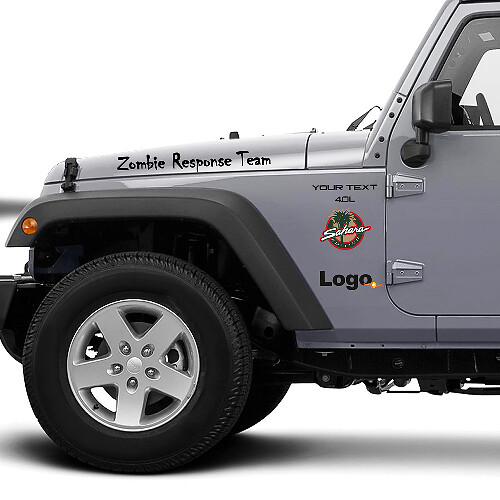 Jeep Rubicon Zombie Response Team Wrangler Aufkleber Aufkleber