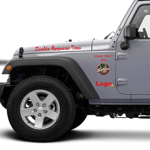 Jeep Rubicon Zombie Response Team Wrangler Aufkleber Aufkleber_3