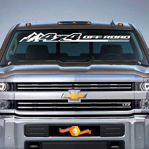 2X Nissan Frontier Vinyl Frontscheibe Offroad 4X4 Berge Aufkleber Decals Grafiken passend auch für RAM 1500 F150 Silverado Sierra Jeep
