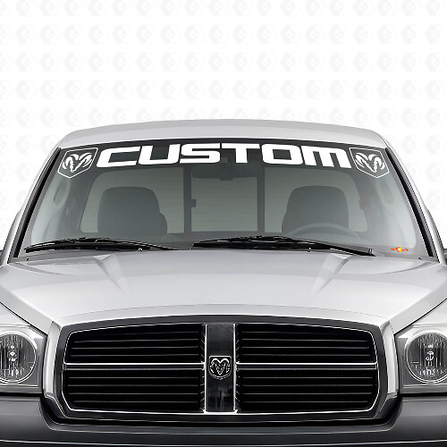 Maßgeschneiderter Schriftzug Windschutzscheiben-Vinylaufkleber für Dodge Dakota Ram