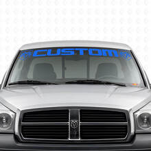 Maßgeschneiderter Schriftzug Windschutzscheiben-Vinylaufkleber für Dodge Dakota Ram_2