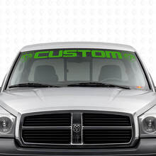 Maßgeschneiderter Schriftzug Windschutzscheiben-Vinylaufkleber für Dodge Dakota Ram_3