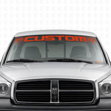 Maßgeschneiderter Schriftzug Windschutzscheiben-Vinylaufkleber für Dodge Dakota Ram_4