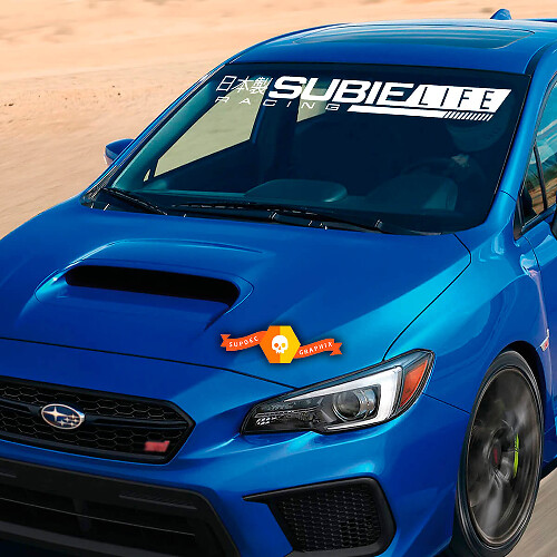 Frontscheibenbanner Forester Sti Subielife Vinyl Aufkleber Decal Grafik Rallye-Logo STI passend für Suba WRX Impreza Outback
