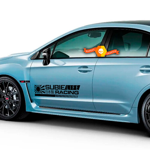 Subie Life Racing Seiten-Tür Vinylaufkleber für Suba-Fahrzeuge