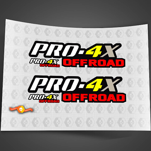 Paar PRO-4X 4 Farben Nissan Titan Frontier 4x4 Off-Road Truck Seitenwand Aufkleber Beide Seiten Aufkleber 4x4 Grafiken Nismo