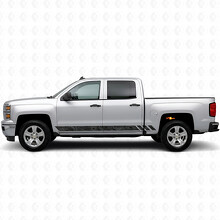 Topografische Band Tür & Schweller Vinylstreifen für Chevrolet Silverado 1500 K2XX 2014-2019_2