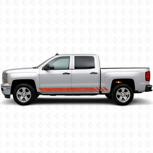 Topografische Band Tür & Schweller Vinylstreifen für Chevrolet Silverado 1500 K2XX 2014-2019_4