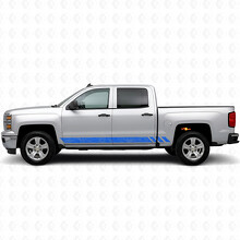 Topografische Band Tür & Schweller Vinylstreifen für Chevrolet Silverado 1500 K2XX 2014-2019_5