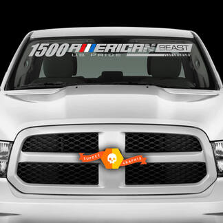 Dodge Ram 1500 Hemi Rebel American Windschutzscheiben-Aufkleber
