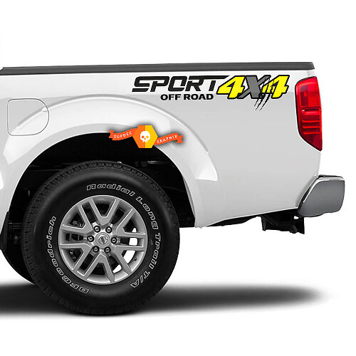 Paar für Nissan Frontier Hummer Bronco 4X4 Off Road Sport Kratzer RAM F150 Silverado Sierra Aufkleber Sticker Kit für jeden LKW oder SUV

