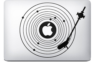 Vinyl-Player Apple MacBook Aufkleber
