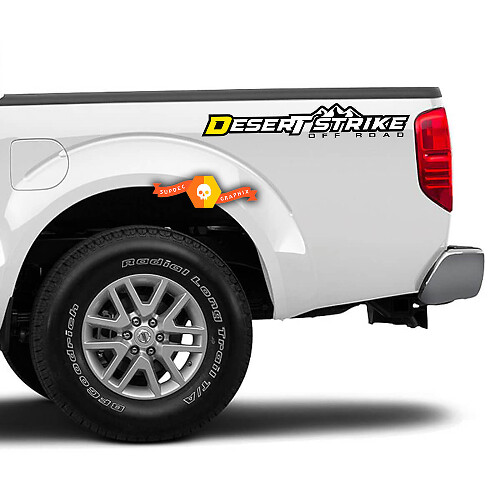 Paar Nissan Frontier Wüste Off Road pro4x Wüste Strake Titan Runner Vinyl Bettseite Vinyl Aufkleber Sticker

