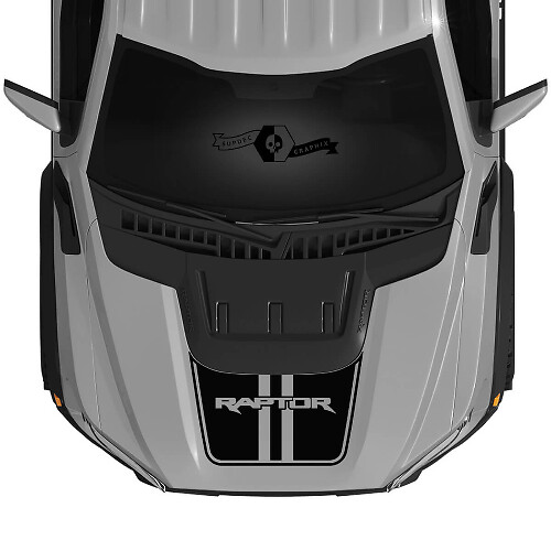 Vinyl-Aufkleber-Kit mit doppelten Haubenstreifen für Musclecar F-150 2022+