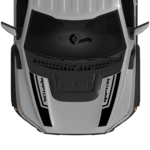 SVT-Stil Motorhauben-Logo-Streifen Vinyl-Aufkleber-Kit für Musclecar F-150 2022+