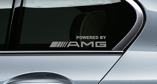 Angetrieben von AMG Style Fenster Vinyl Aufkleber Set für Mercedes-Benz