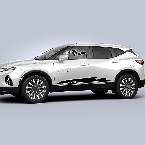 Paar Chevrolet Blazer 2023 Grafik Aufkleber Türen Logo Streifen Vinyl Aufkleber
