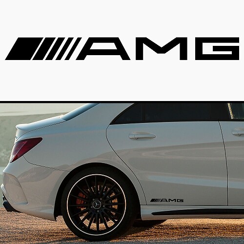 AMG Style Seitenschweller Vinyl-Aufkleberset für Mercedes-Benz