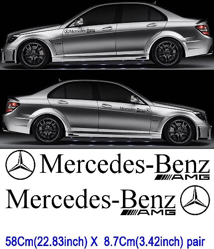 2 Mercedes Benz Motorsport Aufkleber Aufkleber CAR AMG C63 E63 SLK SL6
