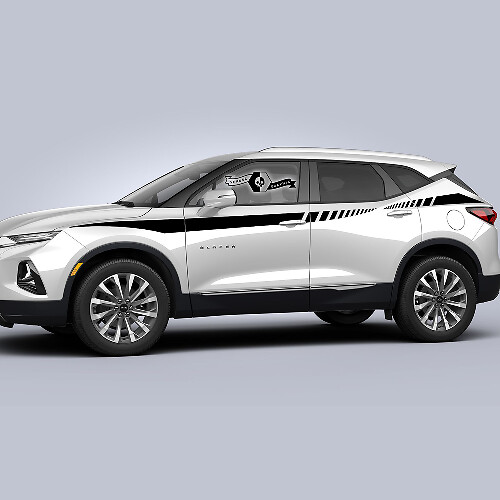 Paar Chevrolet Blazer 2023 Seitentüren Oben Streifen Kotflügel Vinyl Aufkleber Sticker
