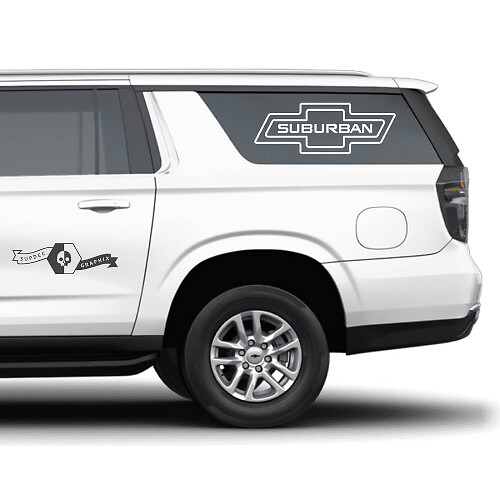 Paar Chevrolet Suburban Seitenlogo Vinyl Aufkleber
