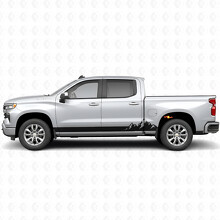 Bergketten-Tür- und Schwellerstreifen aus Vinyl für Chevrolet Silverado 1500 T1XX 2019-2026_2