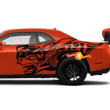 Dodge Challenger oder Charger Zombie Head Super Bee Vinyl Aufkleber Grafik Kit
 2