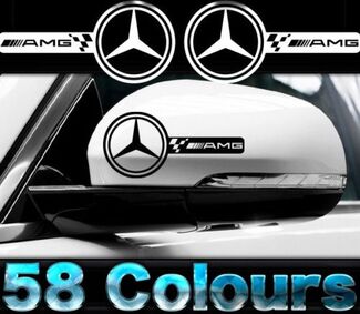 Amg Mercedes Auto-Außenspiegel-Aufkleber, Vinyl-Aufkleber
