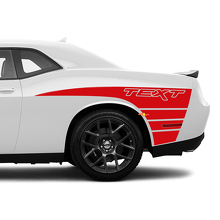 Claw Style Streifen Seitenwand Vinyl-Aufkleber für Dodge Challenger_3
