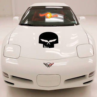 Chevy Chevrolet Corvette C5 Jake Racing Punisher Hood Vinyl Aufkleber Aufkleber
