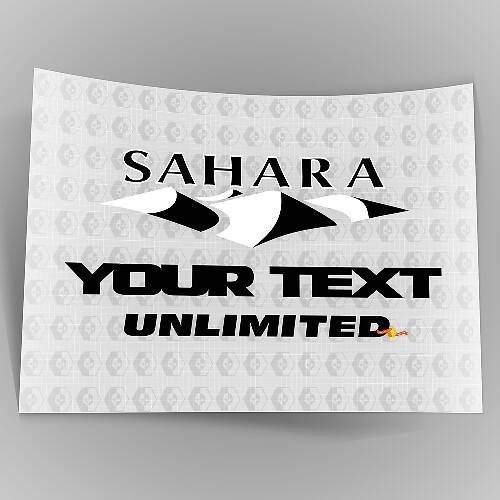 Sahara Unlimited Custom Vinyl-Aufkleber für Jeep Wrangler