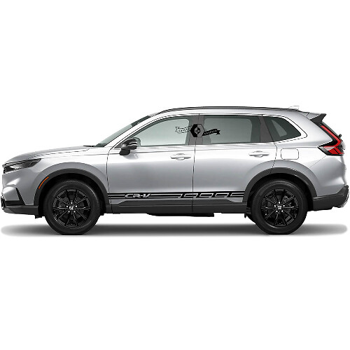 Gebrandeter Streifen Schweller Vinylaufkleber für Honda CR-V 2020-2023
