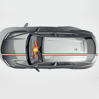 Paar Lamborghini Urus 2021 2022 2023 Italienische Flagge Seitenhaube Dachlinien Streifen Vinyl Aufkleber Aufkleber Grafiken
