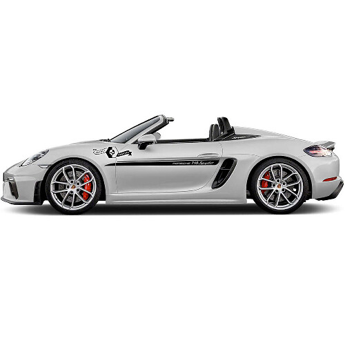 Racing Seitenstreifen Vinyl-Aufkleber für Porsche 718 Spyder 2022