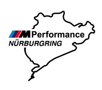 2 Stück Nürburgring M Performance Aufkleber Aufkleber Vinyl BMW M3 M5 M
