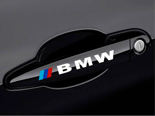 M Style Türgriff Vinyl Aufkleber Sticker für BMW 3er Reihe