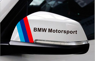 Paar Rückspiegelaufkleber Karosserieaufkleber PVC für BMW
