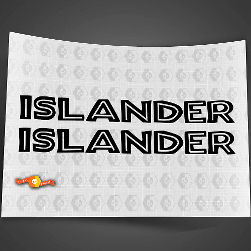 Islander Motorhauben-Vinylaufkleberset für Jeep Wrangler