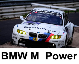 BMW M POWER Motorhaubenaufkleber Motorsport M3 M5 M6 X5 E30 E36 E46 Vinyl
