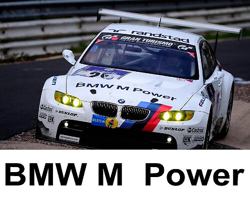 BMW M Power Motorsport Motorhaubenaufkleber für BMW