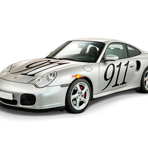 2x Porsche Aufkleber Porsche 911 Signature Side Doors Hood Decal Aufkleber
