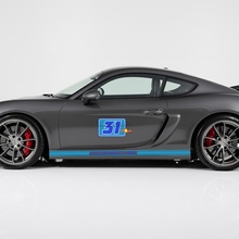 Paar Porsche 911 Seitnummer Decal Rocker Panel Stripes Türen Kit Aufkleber - 3 Farben
 3
