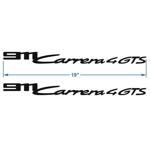 2x Porsche Porsche 911 Carrera 4 GTS Signature Seitentüren Aufkleber Aufkleber
