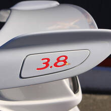 3.8 Heckflügel-Einsätze Aufkleber für Porsche GT3
 3