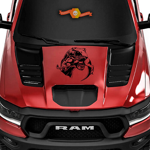 T-Rex Style Motorhauben-Vinylaufkleber für Ram 1500 TRX