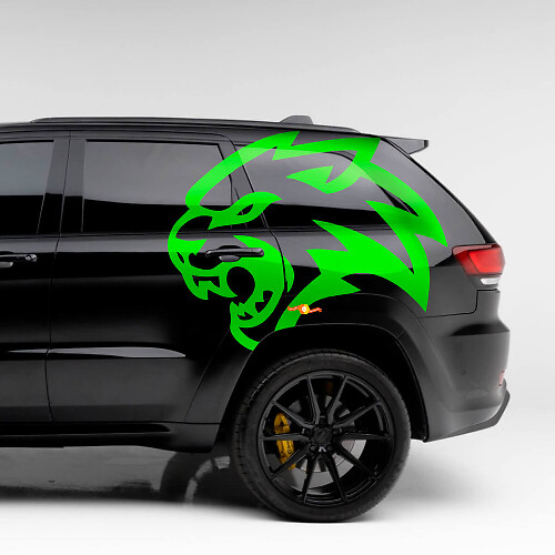 Paar Jeep Grand Cherokee TrackHawk SRT Hellcat Graphit Seiten Vinyl Aufkleber Decal Grafik
