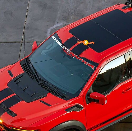 Windschutzscheibenbanner Ford F-150 Raptor Shelby Raptor Baja Edition Grafik Aufkleber
