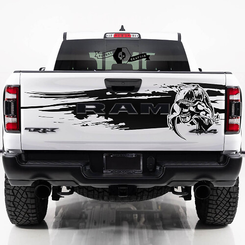 T-Rex Schlamm Spritzers Heckklappen Vinyl-Aufkleber für Dodge Ram TRX